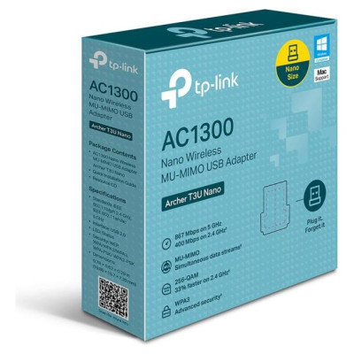 Tp-Link WRL ADAPTER 1300MBPS USB/ARCHER T3U NANO TP-LINK