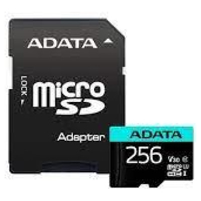 Adata MEMORY MICRO SDXC 256GB W/AD./AUSDX256GUI3V30SA2-RA1 ADATA