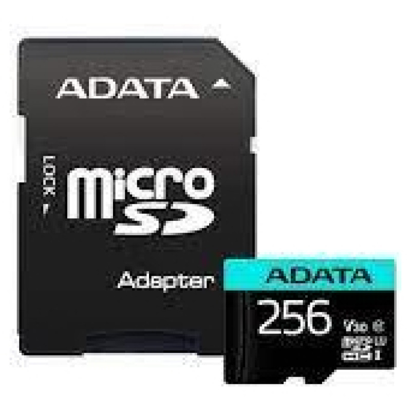 Adata MEMORY MICRO SDXC 256GB W/AD./AUSDX256GUI3V30SA2-RA1 ADATA
