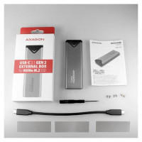 Axagon SSD ACC ENCLOSURE M.2 NVME/USB-C EEM2-UG2 AXAGON
