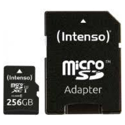 Intenso MEMORY MICRO SDXC 256GB UHS-I/W/ADAPTER 3423492 INTENSO