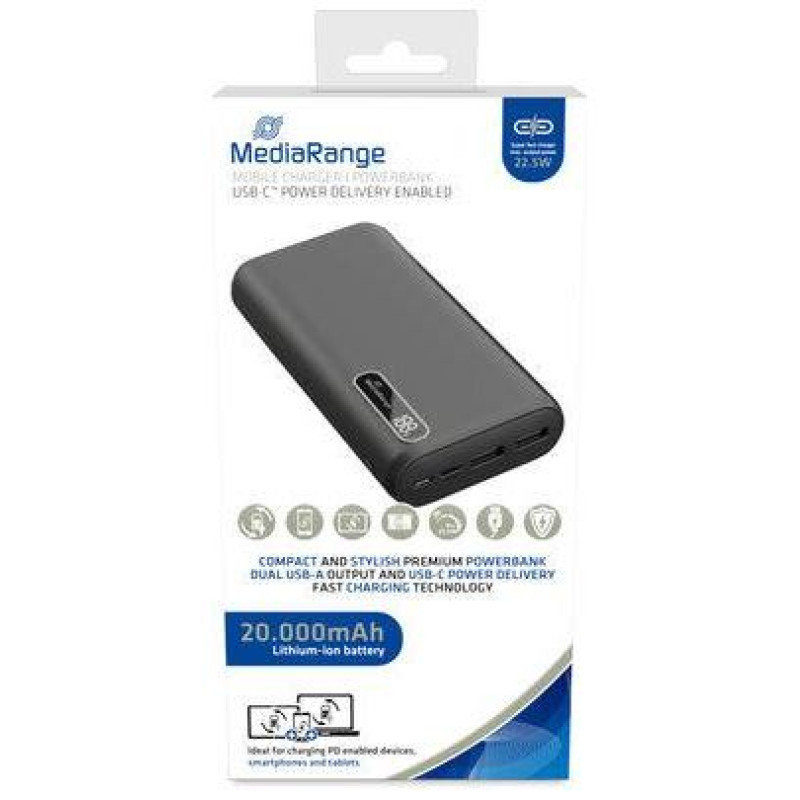 Mediarange POWER BANK USB 20000MAH/MR756 MEDIARANGE