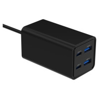 Gembird CHARGER USB UNIVERSAL 4P 65W/TA-UC-2A2C-PD65-01-BK GEMBIRD