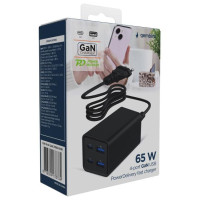 Gembird CHARGER USB UNIVERSAL 4P 65W/TA-UC-2A2C-PD65-01-BK GEMBIRD