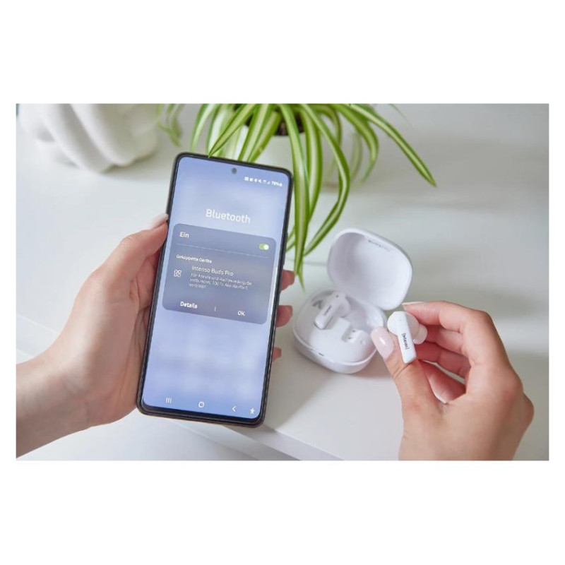 Intenso HEADSET BUDS PRO T500HAE/WHITE 3720502 INTENSO