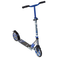 Muuwmi Aluminium Scooter Deluxe skrejritenis 205 mm, pelēks/zils - AU 551