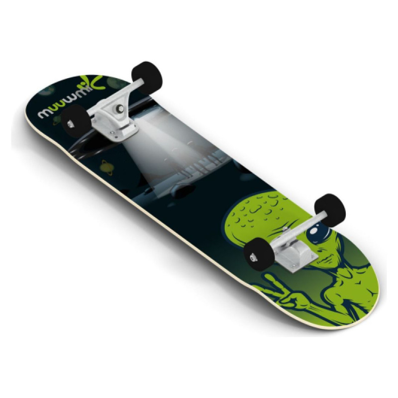 Muuwmi Skateboard skrituļdēlis, ABEC 5, Alien - AU 539