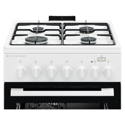 Electrolux gāzes plīts ar elektrisko cepe&scaron;krāsni, nerūso&scaron;a tērauda, 50cm - LKK560011W