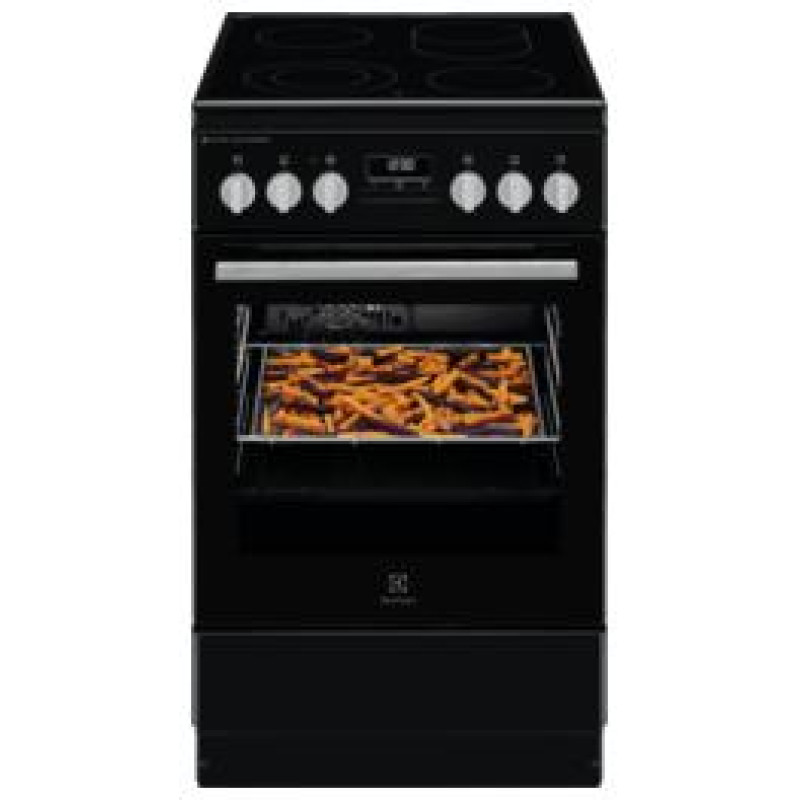 Electrolux elektriskā plīts ar elektrisko cepe&scaron;krāsni, melna - LKR564275K