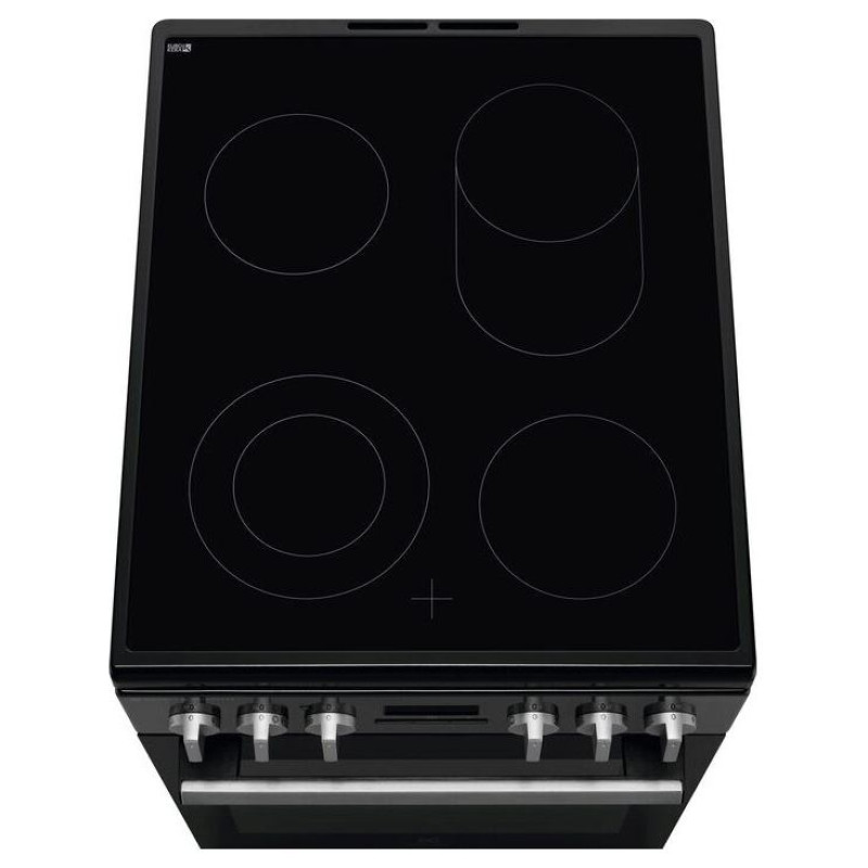 Electrolux elektriskā plīts ar elektrisko cepe&scaron;krāsni, melna - LKR564275K