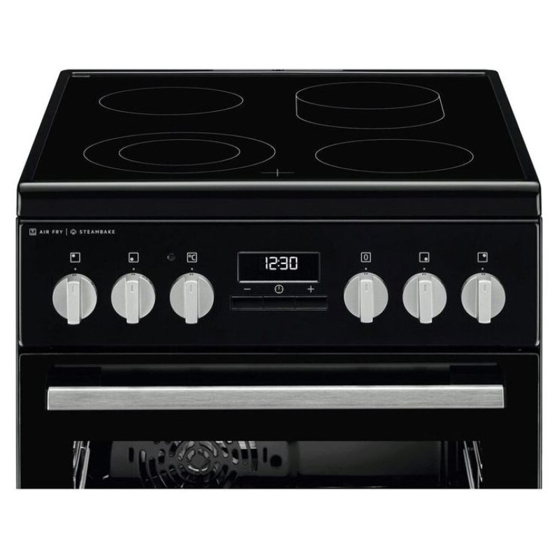 Electrolux elektriskā plīts ar elektrisko cepe&scaron;krāsni, melna - LKR564275K