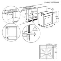Electrolux cepeškrāsns, iebūv., melna - EOD5C50Z