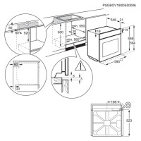 Electrolux cepeškrāsns, iebūv., nerūsējoša tērauda - EOD5F71X
