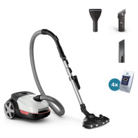 Philips 6000 series putekļsūcējs ar maisu, 900W, balts - XD6122/12