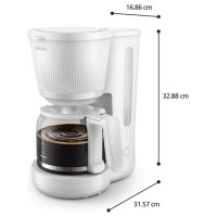 Philips 3000. sērijas Basic Kafijas automāts, 1080 W, balts - HD7411/00