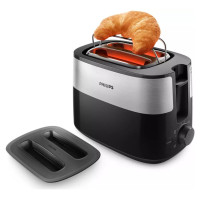 Philips Daily Collection Tosteris, 830 W (melns) - HD2517/90