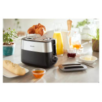 Philips Daily Collection Tosteris, 830 W (melns) - HD2517/90