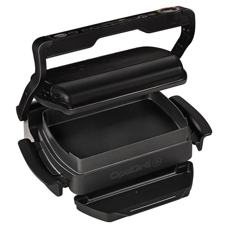 Tefal Grils OptiGrill+, 2000W, 600cm2, melns - GC714834