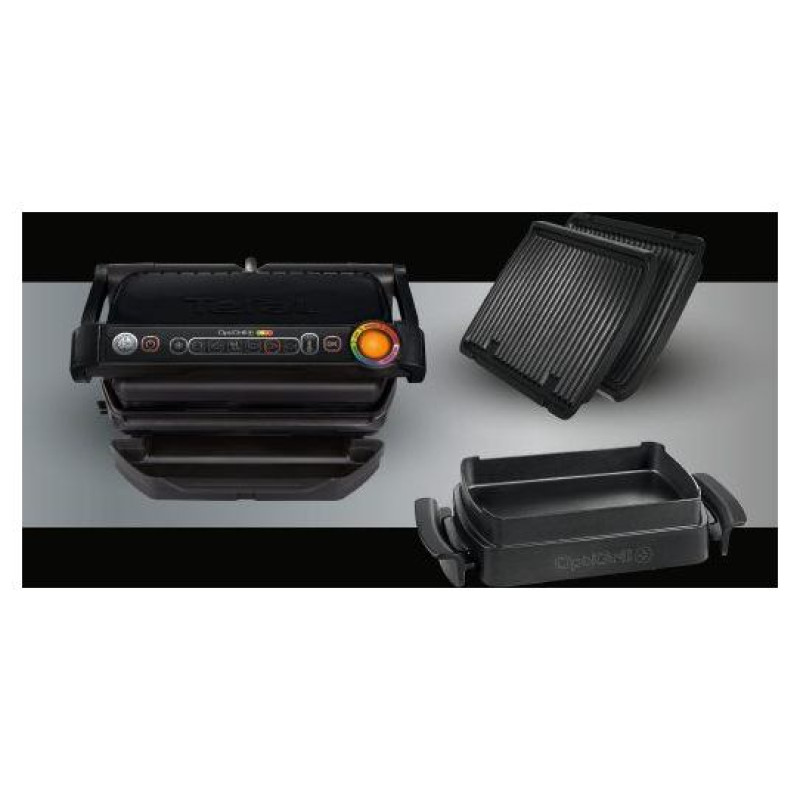 Tefal Grils OptiGrill+, 2000W, 600cm2, melns - GC714834