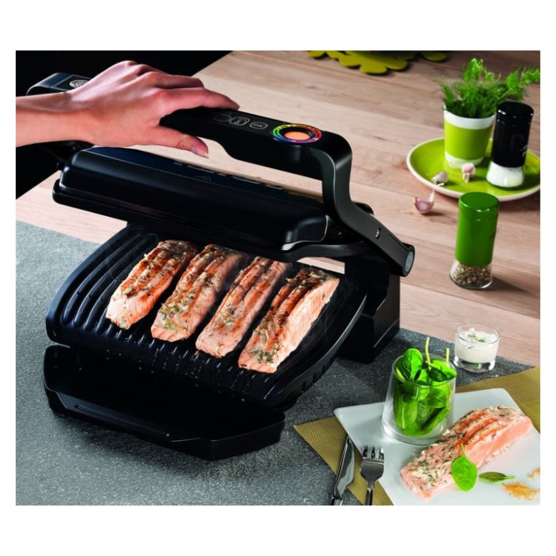 Tefal Grils OptiGrill+, 2000W, 600cm2, melns - GC714834