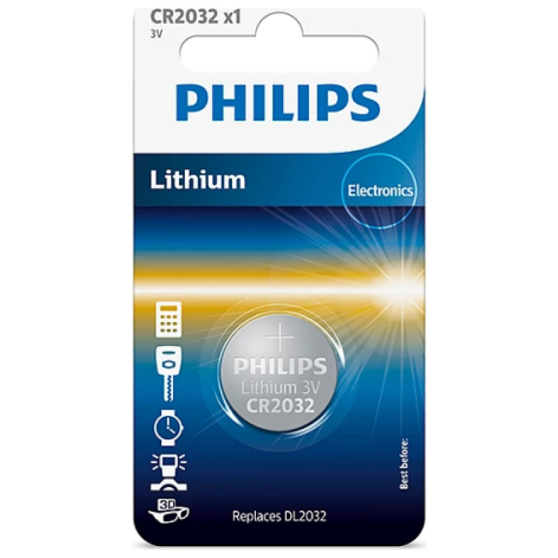 Philips Litija baterija 3V - CR2032/01B