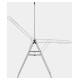 Brabantia HangOn veļas žāvētājs + pakaramais, 25m, Metallic Grey - 403545