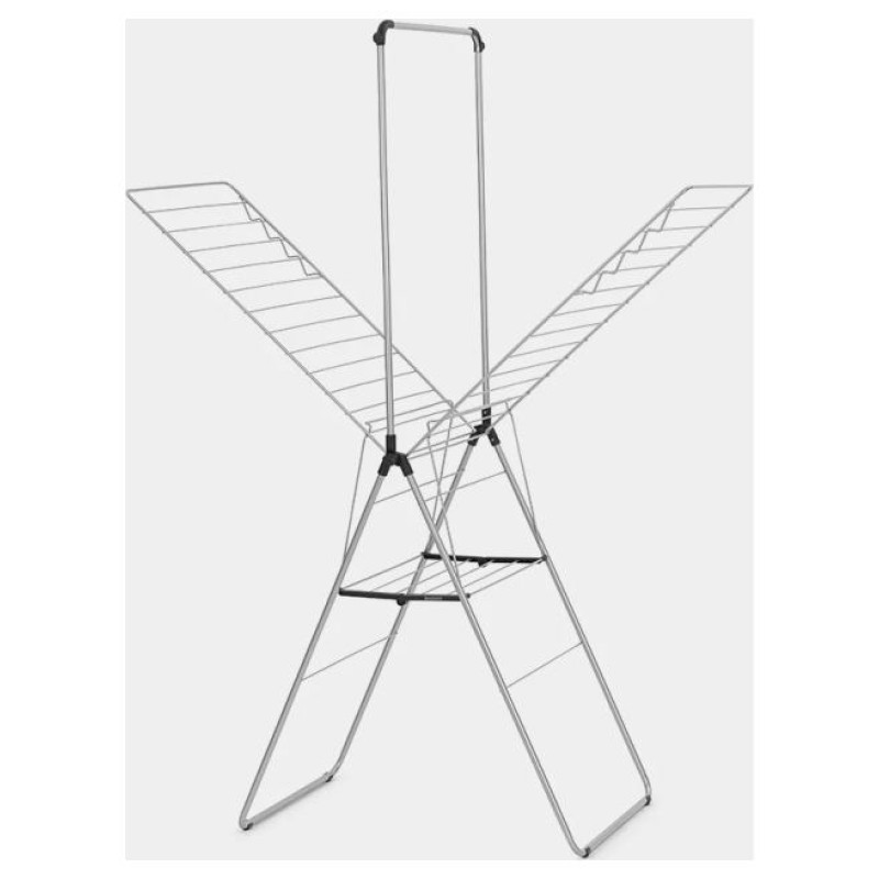 Brabantia HangOn veļas žāvētājs + pakaramais, 25m, Metallic Grey - 403545