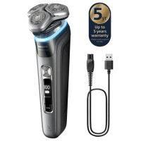 Philips i9000 Prestige Ultra Elektroskuveklis mitrai/sausai skūšanai (lādējams), Tumšs šīferis - XP9202/10