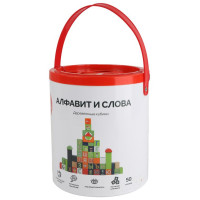 BO. koka klucīši "Alfabēts un vārdi" (Krievu valodā)