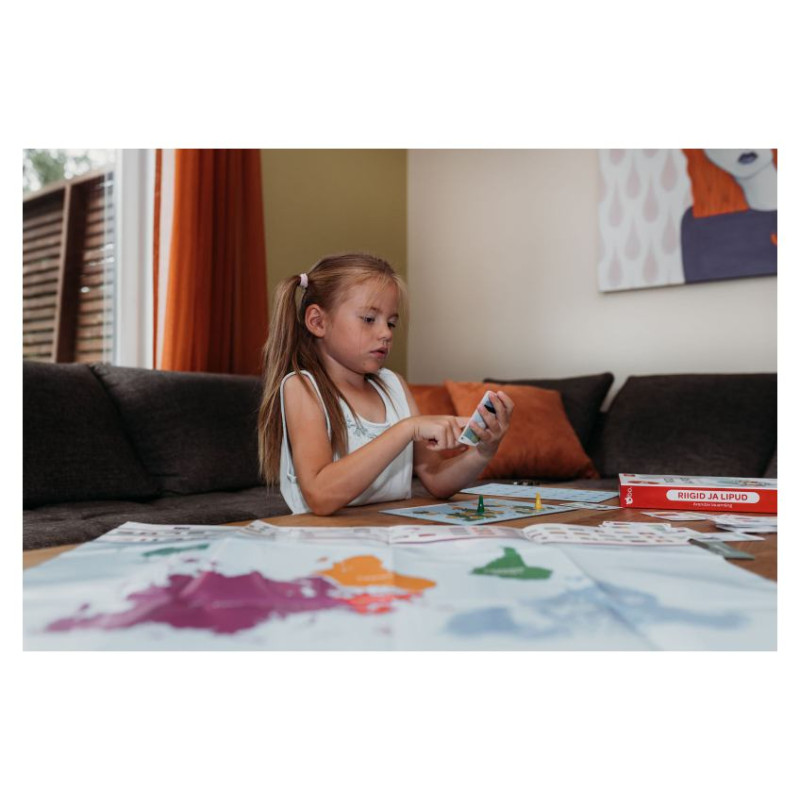 BO. Развивающая настольная игра "Страны и флаги" (на эстонском языке)