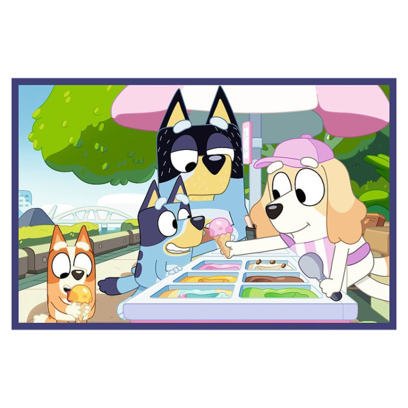 Trefl BLUEY Pužļu komplekts Jautrā Bluey, 2x24 gab., 2 x 24 gab.