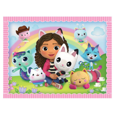 Trefl GABBY&acute;S DOLLHOUSE Puzles komplekts 30 gab + 48 gab + 24 memo