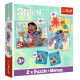 Trefl DISNEY STITCH Puzles komplekts 30 gab + 48 gab + 24 memo