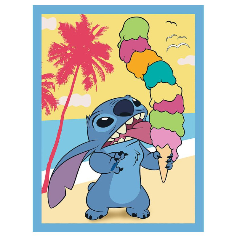 Trefl DISNEY STITCH Puzles komplekts 30 gab + 48 gab + 24 memo
