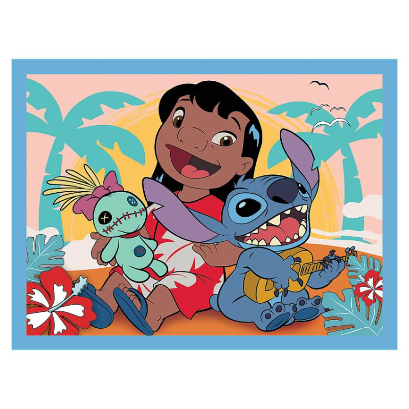 Trefl DISNEY STITCH Puzles komplekts 30 gab + 48 gab + 24 memo