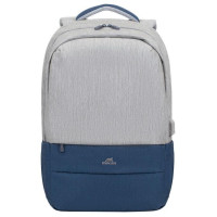 Rivacase NB BACKPACK ANTI-THEFT 17.3"/7567 GREY/DARK BLUE RIVACASE