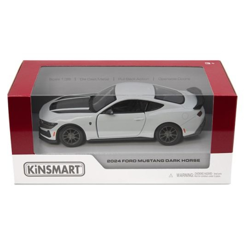 Kinsmart Miniatūrais modelis 2024 Ford Mustang Dark Horse, scale 1:38