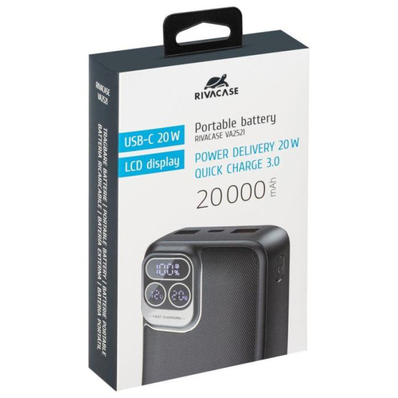 Rivacase POWER BANK USB 20000MAH/VA2521 RIVACASE
