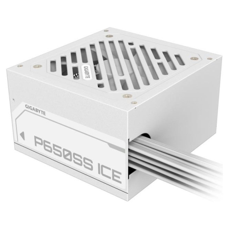 Gigabyte Power Supply|GIGABYTE|GP-P650SS ICE|650 Watts|Efficiency 80 PLUS SILVER|PFC Active|MTBF 100000 hours|GP-P650SSICE