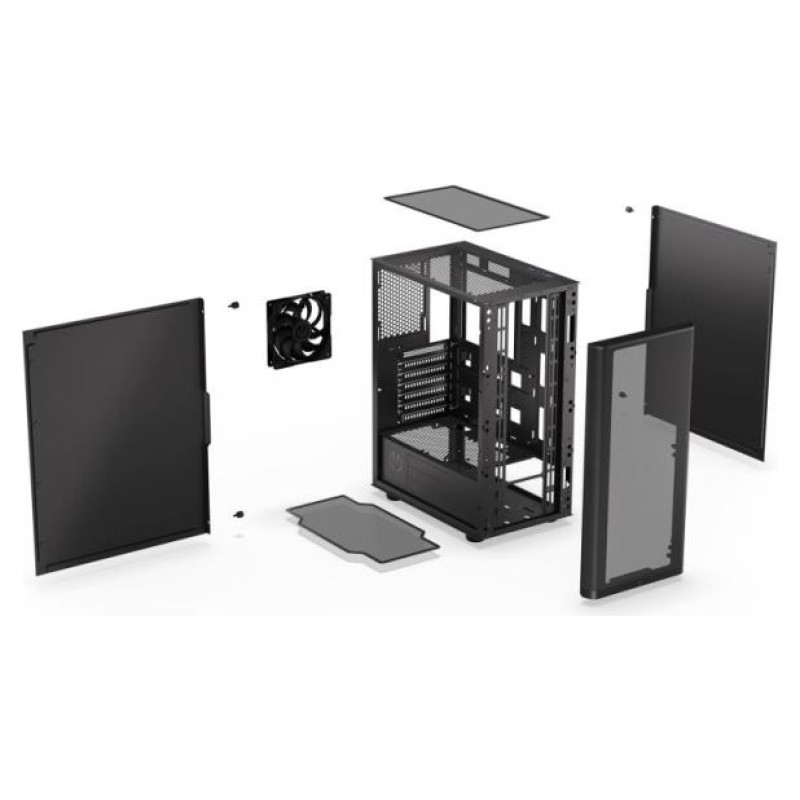 Endorfy Case|ENDORFY|Ventum 200 Solid|MidiTower|Not included|ATX|MicroATX|MiniITX|Colour Black|EY2A001