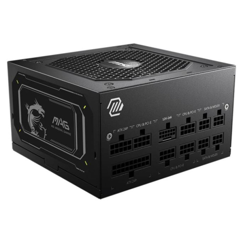 MSI Power Supply|MSI|MAG A750GL PCIE5 II|750 Watts|Efficiency 80 PLUS GOLD|PFC Active|MAGA750GLPCIE5II