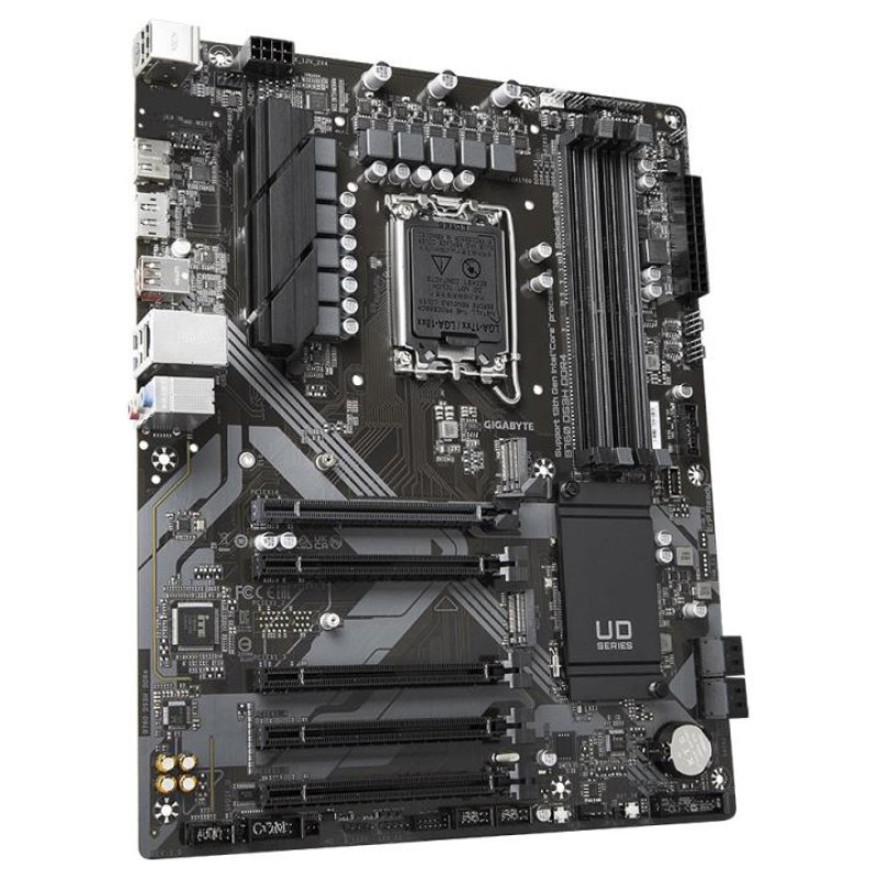 Gigabyte Mainboard|GIGABYTE|Intel B760 Express|LGA1700|ATX|Memory DDR4|Memory slots 4|4xPCI-Express 3.0 1x|1xPCI-Express 4.0 16x|2xM.2|1xHDMI|1xDisplayPort|4xUSB 2.0|1xUSB 3.2|1xUSB-C|1xPS/2|1xRJ45|3xAudio port|B760DS3HDDR4