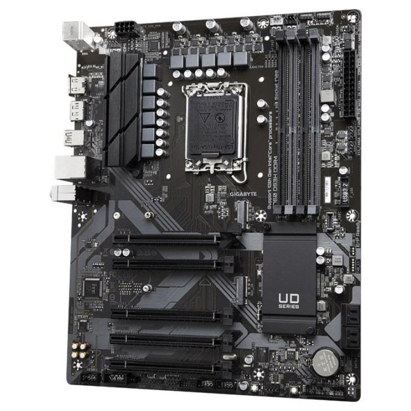 Gigabyte Mainboard|GIGABYTE|Intel B760 Express|LGA1700|ATX|Memory DDR4|Memory slots 4|4xPCI-Express 3.0 1x|1xPCI-Express 4.0 16x|2xM.2|1xHDMI|1xDisplayPort|4xUSB 2.0|1xUSB 3.2|1xUSB-C|1xPS/2|1xRJ45|3xAudio port|B760DS3HDDR4