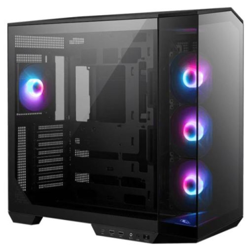 MSI Case|MSI|MAG PANO 100R PZ|MidiTower|Case product features Transparent panel|ATX|MicroATX|MiniITX|Colour Black|MAGPANO100RPZ