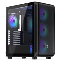 Endorfy Case|ENDORFY|Arx 500 ARGB|MidiTower|Case product features Transparent panel|Not included|ATX|MicroATX|MiniITX|Colour Black|EY2A011