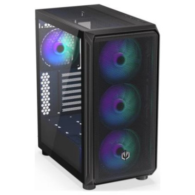 Endorfy Case|ENDORFY|Arx 500 ARGB|MidiTower|Case product features Transparent panel|Not included|ATX|MicroATX|MiniITX|Colour Black|EY2A011
