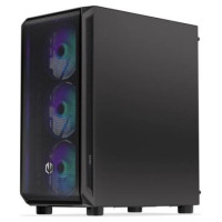 Endorfy Case|ENDORFY|Arx 500 ARGB|MidiTower|Case product features Transparent panel|Not included|ATX|MicroATX|MiniITX|Colour Black|EY2A011