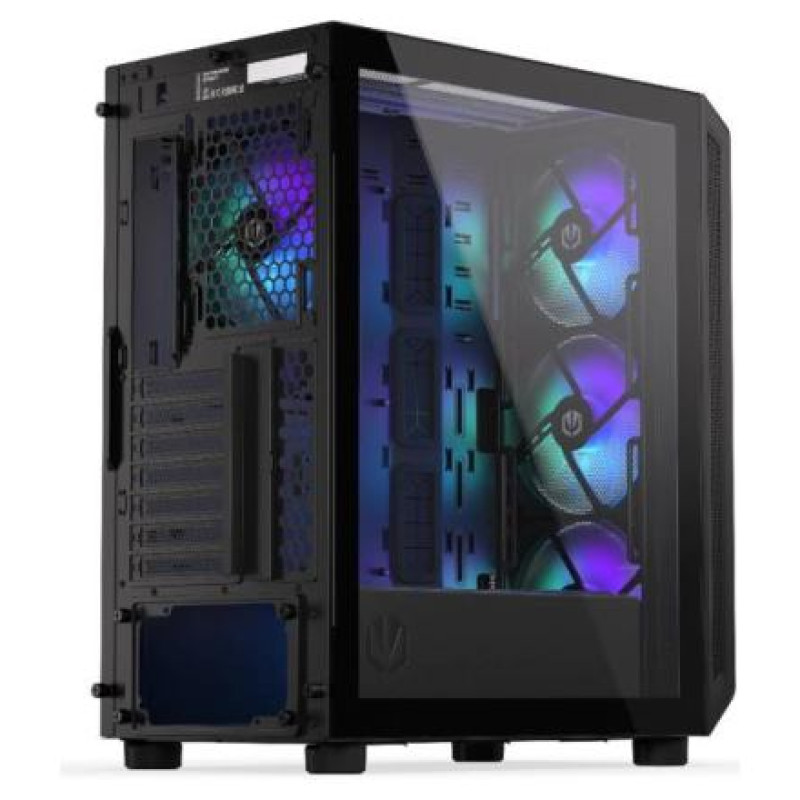 Endorfy Case|ENDORFY|Arx 500 ARGB|MidiTower|Case product features Transparent panel|Not included|ATX|MicroATX|MiniITX|Colour Black|EY2A011