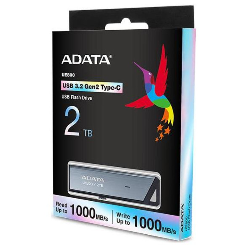 Adata MEMORY DRIVE FLASH USB-C 2TB/SILV AELI-UE800-2T-CSG ADATA
