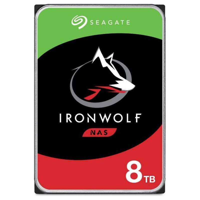 Seagate HDD|SEAGATE|IronWolf|8TB|SATA 3.0|256 MB|7200 rpm|Discs/Heads 5/10|3,5"|ST8000VN004